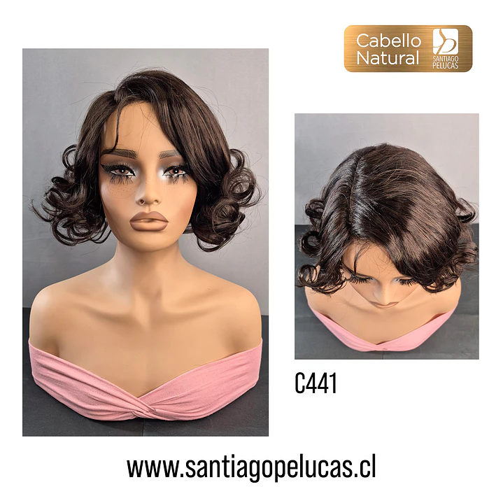 C441 LACE FRONT MELENA CON ONDAS CASTAÑO 1