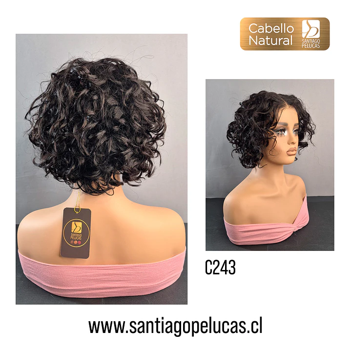 C243 LACE FRONT MELENA CRESPA EN CAPAS NEGRO 2