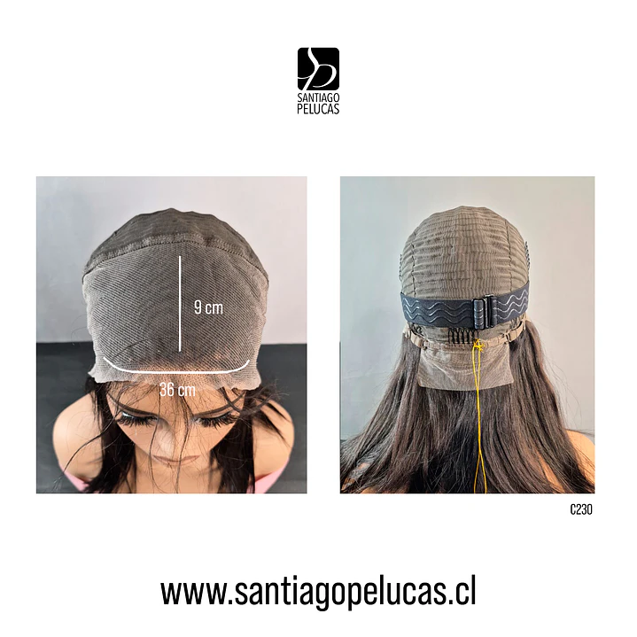 C230 LACE FRONTAL MELENA LISA EN CAPAS CASTAÑO OSCURO 3
