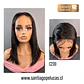 C230 LACE FRONTAL MELENA LISA EN CAPAS CASTAÑO OSCURO - Miniatura 1
