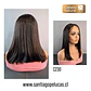 C230 LACE FRONTAL MELENA LISA EN CAPAS CASTAÑO OSCURO - Miniatura 2