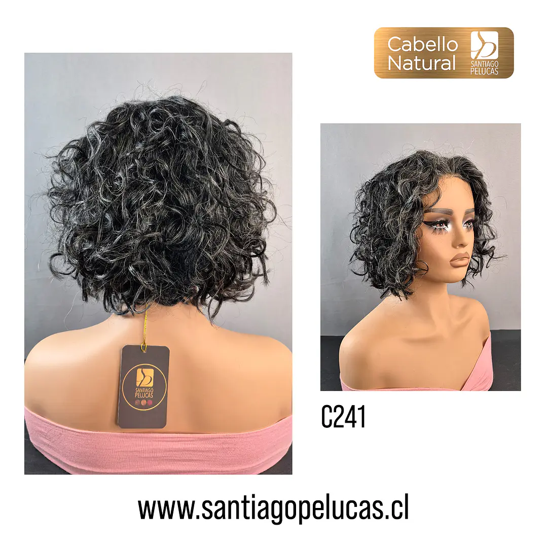 C241 LACE FRONT MELENA CRESPA EN CAPAS CANOSA 2