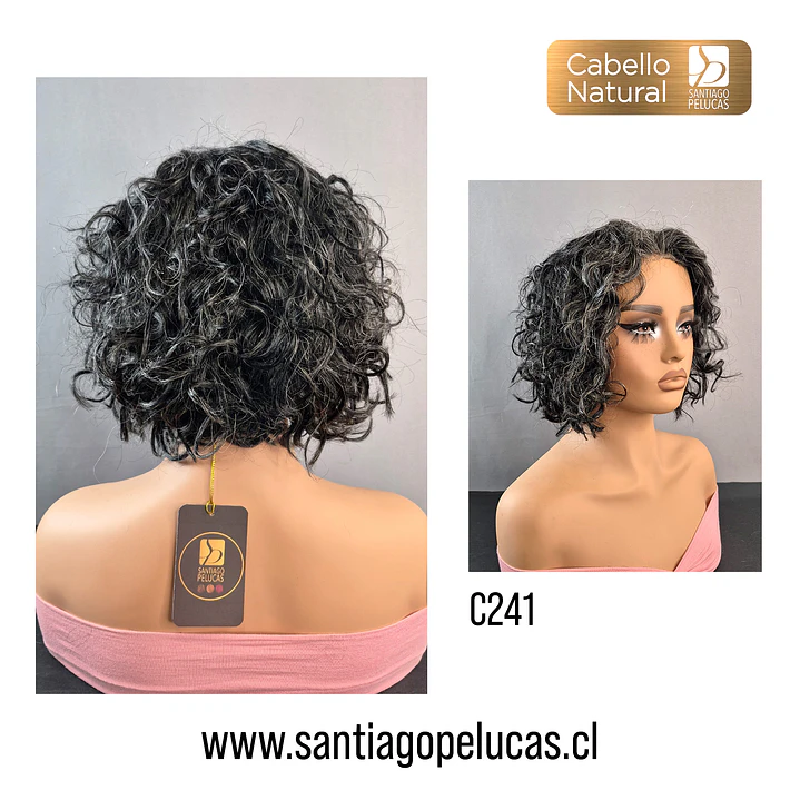 C241 LACE FRONT MELENA CRESPA EN CAPAS CANOSA 2