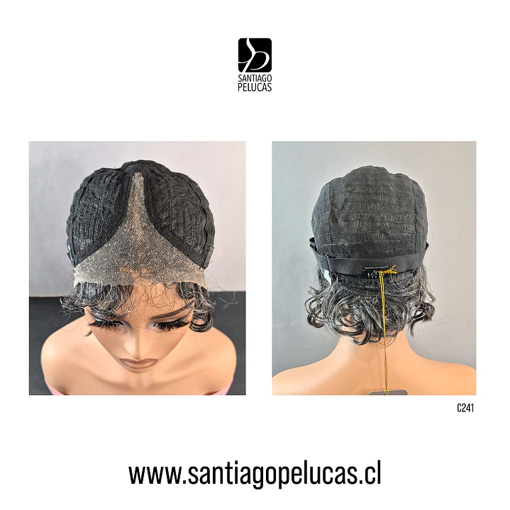 C241 LACE FRONT MELENA CRESPA EN CAPAS CANOSA 3