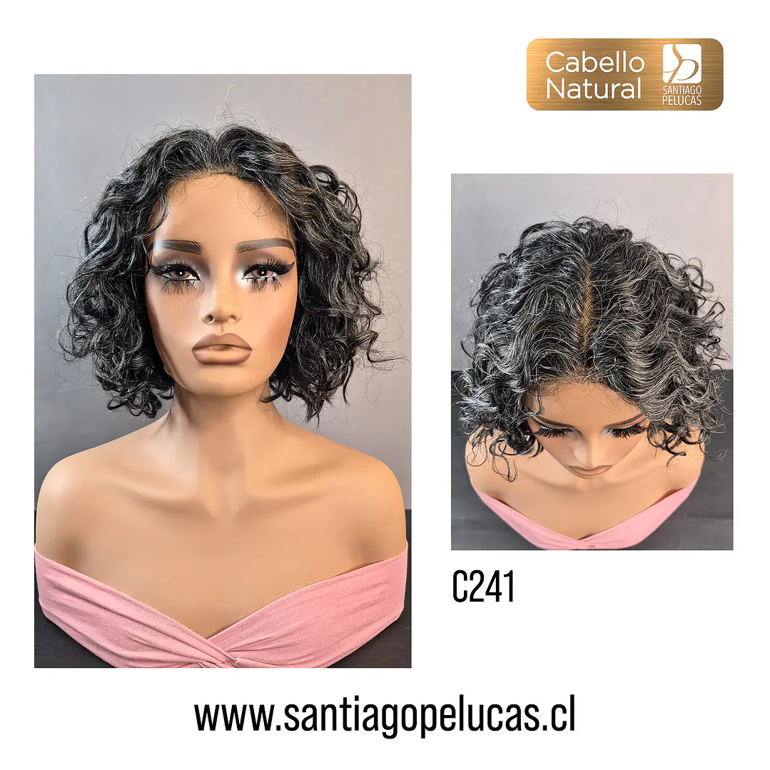 C241 LACE FRONT MELENA CRESPA EN CAPAS CANOSA 1
