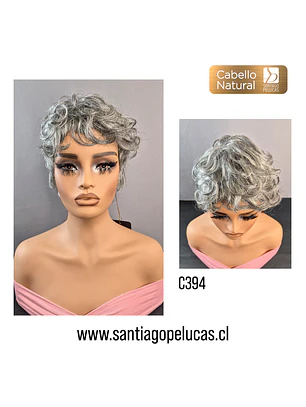 C394 NATURAL CORTA CON ONDAS 80% CANAS