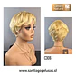 C306 NATURAL CORTA CON ONDAS RUBIO EXTRA CLARO DORADO - Miniatura 2
