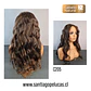 C205 LACE FRONTAL LARGA CON ONDAS CASTAÑO CON REFLEJOS - Miniatura 2