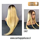 C467 LACE FRONTAL EXTRA LARGA LISA RUBIO CLARO CON CRECIMIENTO - Miniatura 2