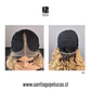 C222 LACE FRONT LARGA CON ONDAS EN CAPAS RUBIO CLARO CON CREC.  - Miniatura 3