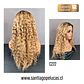C222 LACE FRONT LARGA CON ONDAS EN CAPAS RUBIO CLARO CON CREC.  - Miniatura 2