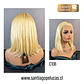 C108 LACE FRONTAL MELENA LISA BOB RUBIO PLATINADO - Miniatura 2