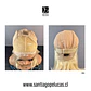 C108 LACE FRONTAL MELENA LISA BOB RUBIO PLATINADO - Miniatura 3