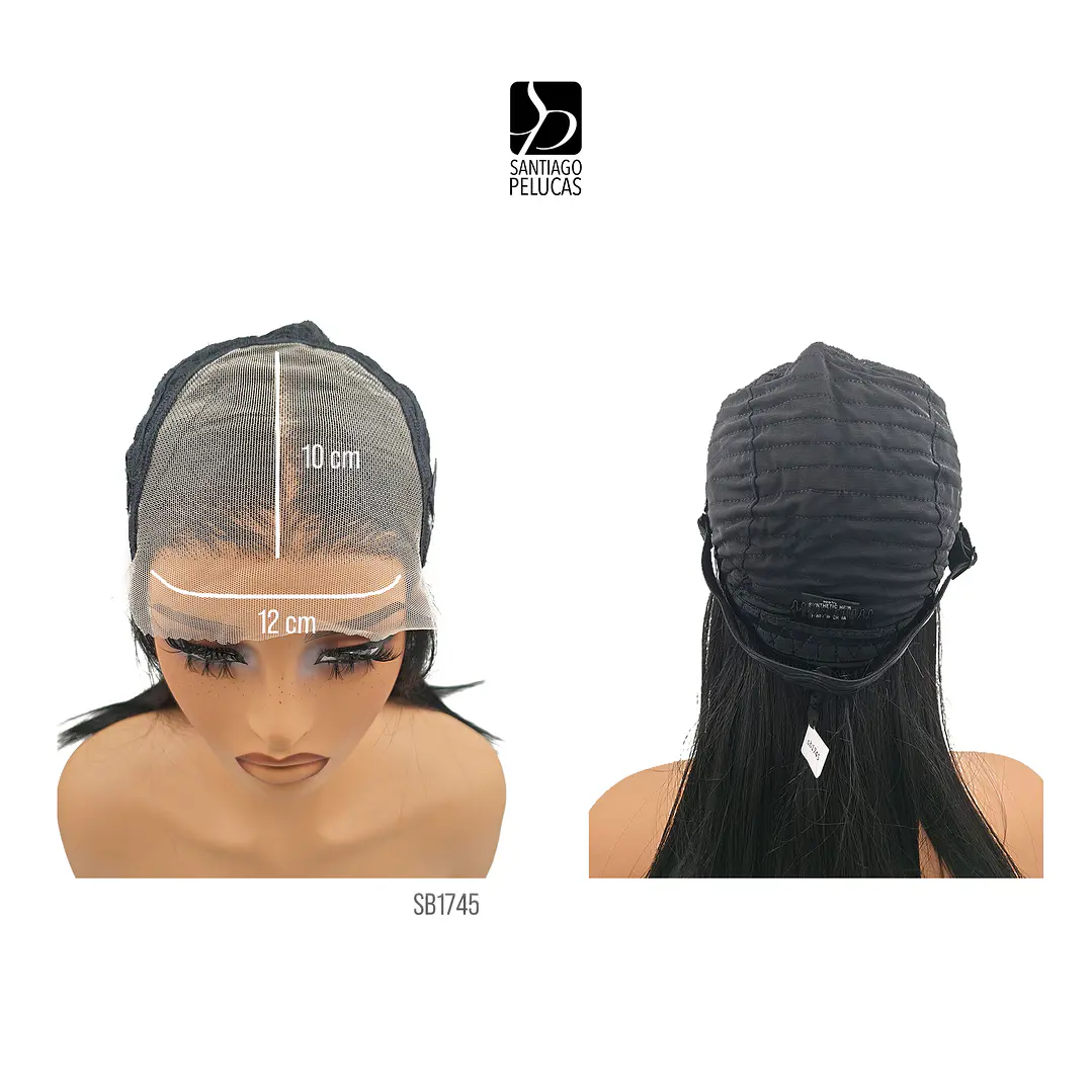 SB1745 LACE FRONTAL MELENA LISA NEGRO AZABACHE 3