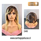 C449 LACE FRONTAL LARGA LISA EN CAPAS RUBIO CLARO MATIZADO CON CREC. - Miniatura 1