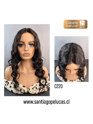 C220 LACE FRONT LARGA CON ONDAS PART. AL CENTRO CASTAÑO OSCURO
