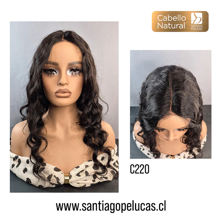 C220 LACE FRONT LARGA CON ONDAS PART. AL CENTRO CASTAÑO OSCURO 1