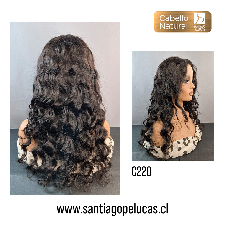 C220 LACE FRONT LARGA CON ONDAS PART. AL CENTRO CASTAÑO OSCURO 2
