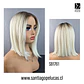SB1761 RIHANNA MELENA LISA RUBIO PLATINADO CON CRECIMIENTO - Miniatura 2