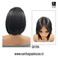 SB1769 SELENA LACE FRONT MELENA LISA BOB NEGRO - Miniatura 2