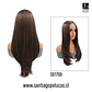 SB1768 DEMI LACE FRONTAL LARGA ESCALONADO CASTAÑO CON REFLEJOS - Miniatura 2