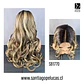 SB1770 MEGAN LACE FRONT EXTRA LARGA CON ONDAS RUBIO MATIZADO CON MECHAS - Miniatura 2