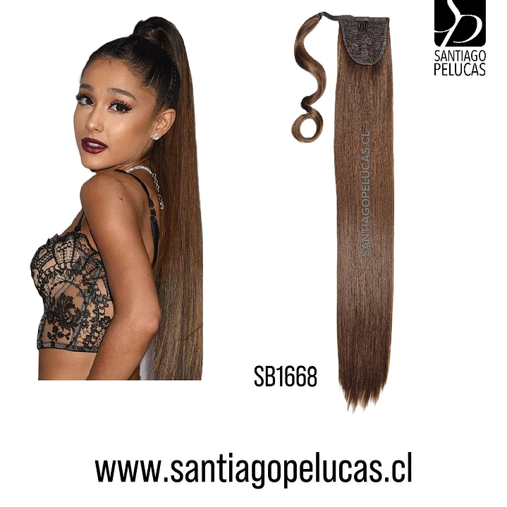 SB1668 POSTIZO DE COLA CON VELCRO LISO MIEL 1