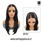 SB1767 KYLIE LACE FRONTAL LARGA LISA EN CAPAS NEGRO - Miniatura 1