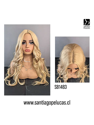 SB1483 LACE FRONT BASICA RUBIO BEIGE MATIZADO