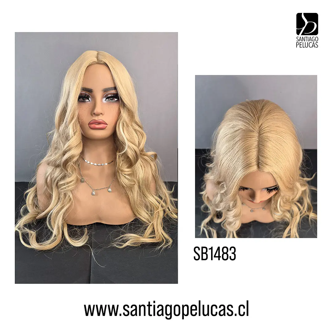 SB1483 LACE FRONT BASICA RUBIO BEIGE MATIZADO 1