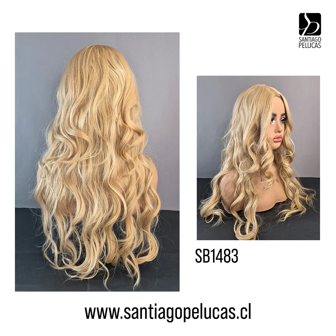 SB1483 LACE FRONT BASICA RUBIO BEIGE MATIZADO 2