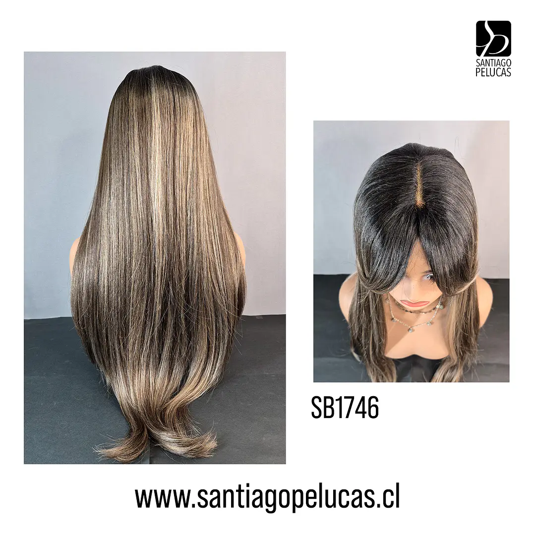SB1746 GISELE LACE FRONT LISA ESCALONADA CASTAÑO VISADO CREC. OSCURO 2