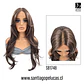 SB1748 JENNIFER LACE FRONT LARGA LISA ESCALONADA CASTAÑO MATIZADO - Miniatura 1