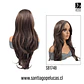 SB1748 JENNIFER LACE FRONT LARGA LISA ESCALONADA CASTAÑO MATIZADO - Miniatura 2
