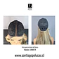 SB1642 JENNIFER LACE FRONT LARGA LISA ESCALONADA CASTAÑO - Miniatura 3