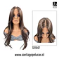 SB1642 JENNIFER LACE FRONT LARGA LISA ESCALONADA CASTAÑO - Miniatura 1