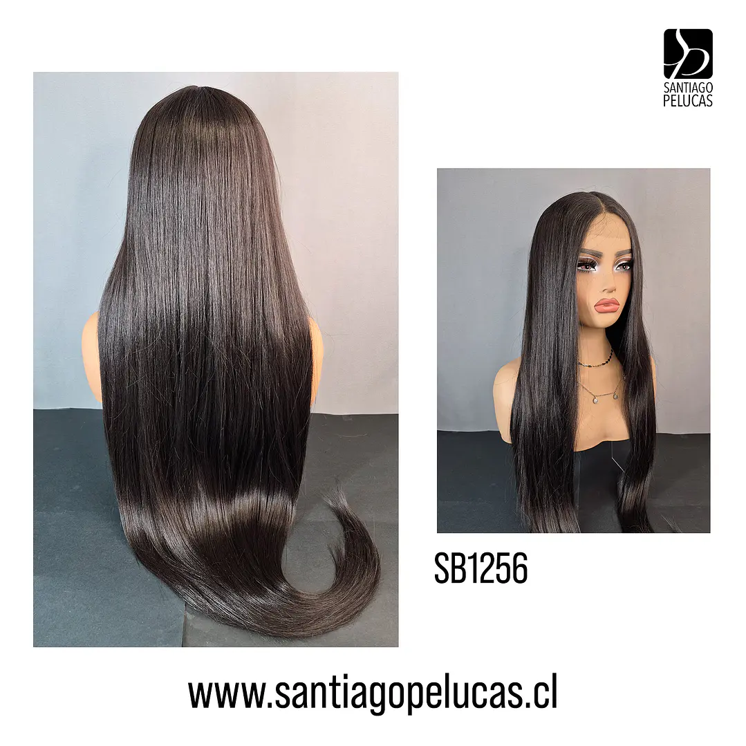 SB1256 LACE FRONT EXTRA LARGA 1 MT LISA CASTAÑO OSCURO 2