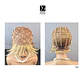 C149 NATURAL BOB CORTO LISA CON FLEQUILLO RUBIO CLARO BEIGE MATIZADO - Miniatura 3