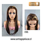 D165 VICTORIA LACE FRONTAL EXTRA LARGA RUBIO CENIZA CON REF. DORADO - Miniatura 1