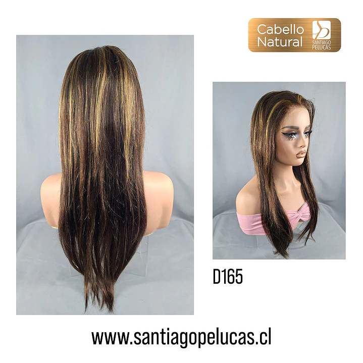 D165 VICTORIA LACE FRONTAL EXTRA LARGA RUBIO CENIZA CON REF. DORADO 2