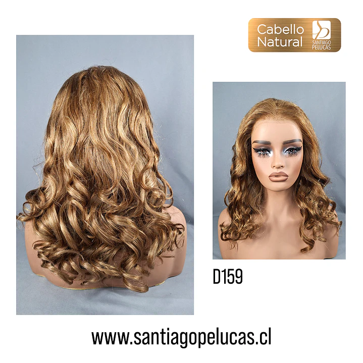 D159 BREA LACE FRONTAL LARGA CON ONDAS RUBIO DORADO MATIZADO 2
