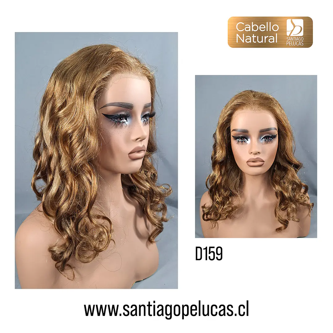 D159 BREA LACE FRONTAL LARGA CON ONDAS RUBIO DORADO MATIZADO 1