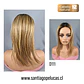 D111 CHLOE TOPPER NATURAL LACE RUBIO MATIZADO CON CRECIMIENTO - Miniatura 2