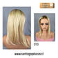 D113 CHLOE TOPPER NATURAL LACE RUBIO CLARO CON CRECIMIENTO - Miniatura 2