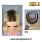 D113 CHLOE TOPPER NATURAL LACE RUBIO CLARO CON CRECIMIENTO - Miniatura 1