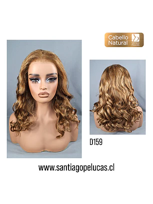 D159 BREA LACE FRONTAL LARGA CON ONDAS RUBIO DORADO MATIZADO