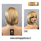 C150 NATURAL BOB MELENA LISA CON FLEQUILLO RUBIO BEIGE MATIZADO - Miniatura 2