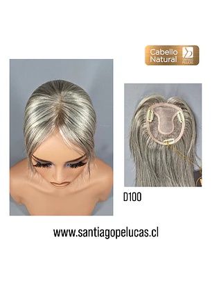 D100 TAMY TOPPER NATURAL LACE 90% CANAS