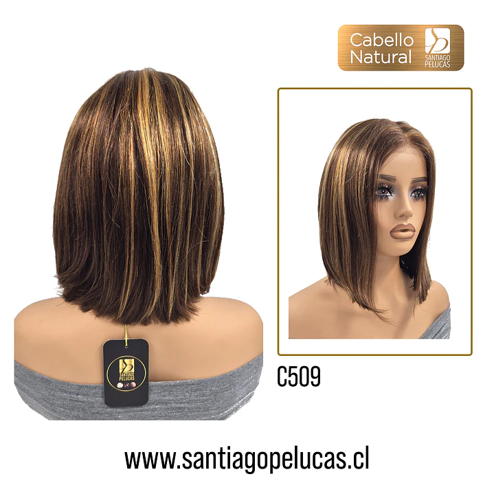 C509 LACE FRONT MELENA LISA BOB CASTAÑO VISADO 2