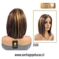 C509 LACE FRONT MELENA LISA BOB CASTAÑO VISADO - Miniatura 2